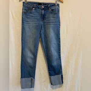 1822 Denim "Taylor" Cropped Cuffed Jeans